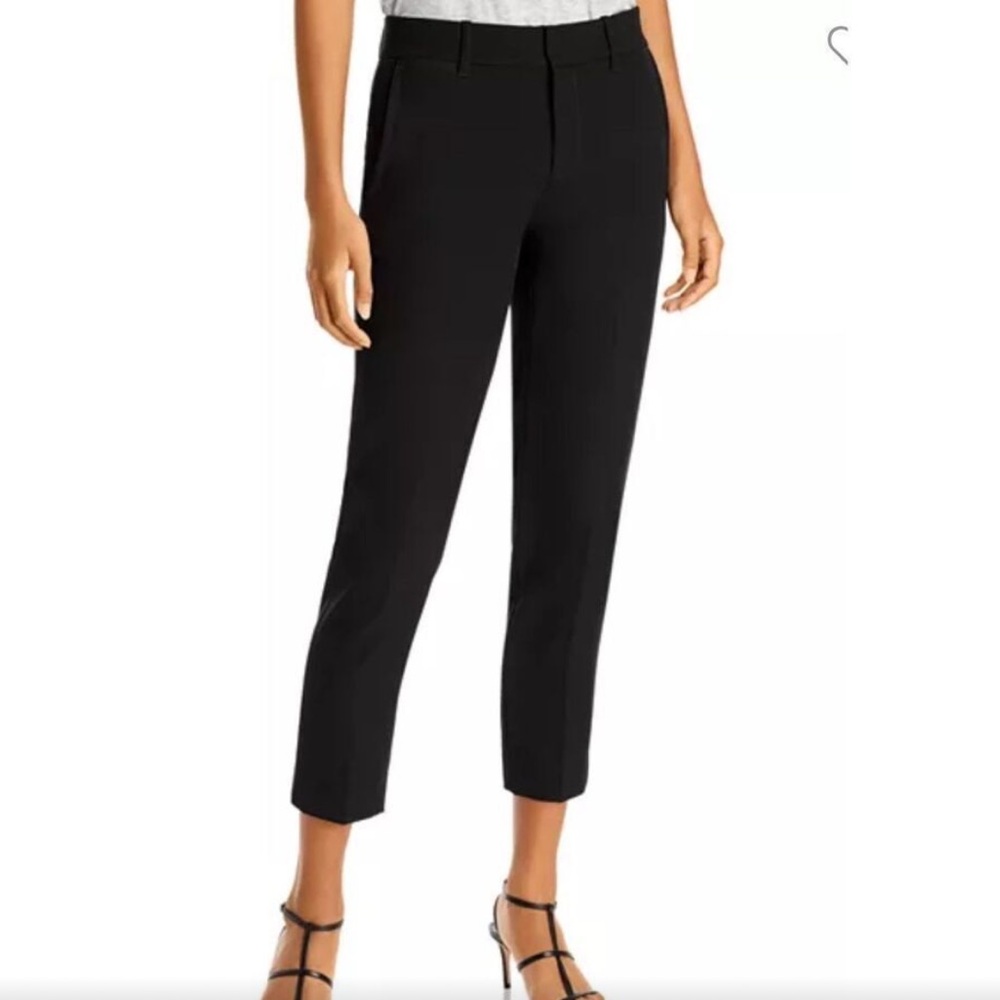 Vince Soft Tailored black trouser ankle length pant black size 6
